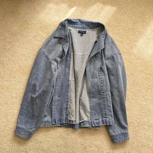 Vintage 1987 Esprit Denim Jacket, Vintage Denim, Cotton, Fall Jacket, Medium - Picture 5 of 10